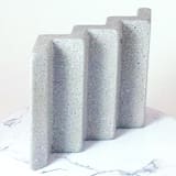 "Grey Zig Zag Soap Dish" - Soap Dish in gray by Cassandra Kellam