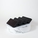 "Black Zig Zag Soap Dish" - Soap Dish in gray by Cassandra Kellam