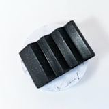 "Black Zig Zag Soap Dish" - Soap Dish in gray by Cassandra Kellam