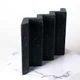 "Black Zig Zag Soap Dish" - Soap Dish in gray by Cassandra Kellam