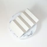 "White Zig Zag Soap Dish" - Soap Dish in green by Cassandra Kellam