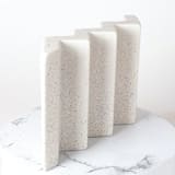 "White Zig Zag Soap Dish" - Soap Dish in green by Cassandra Kellam