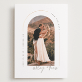 "Arch" - Save the Dates in Silk by Kelly Schmidt - Front