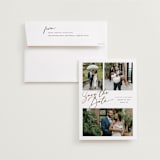 "three" - Save the Dates in Pearl by Melanie Kosuge - Save the Date with Envelope