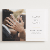 "Classico" - Save the Dates in Cloud by Christie Garcia - Front