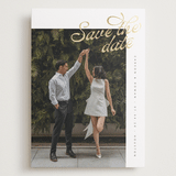 "Swirling" - Save the Dates in Pearl by Chryssi Tsoupanarias - Front