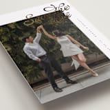 "Swirling" - Save the Dates in Pearl by Chryssi Tsoupanarias - Detail