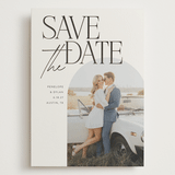 "Penelope" - Save the Dates in Ecru by Morgan Kendall - Front