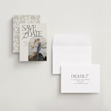"Penelope" - Save the Dates in Ecru by Morgan Kendall - Assembled