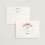 "Evergold Blooms" - Save the Dates in Tea Rose by Sarah Rosenthal - FREE Recipient Addressing