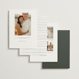 "Peaks" - Save the Dates in Hunter by Sarah Brown - Back of Card Options