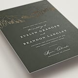 "Peaks" - Save the Dates in Hunter by Sarah Brown - Detail