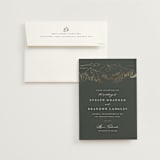 "Peaks" - Save the Dates in Hunter by Sarah Brown - Save the Date with Envelope