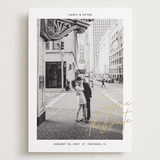 "metro" - Save the Dates in Midnight by Inkblot Design - Front