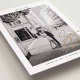 "metro" - Save the Dates in Midnight by Inkblot Design - Detail