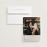 "Shimmer" - Save the Dates in Linen by Nicole Walsh - Save the Date with Envelope