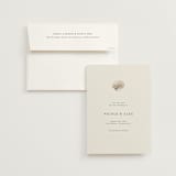 "Simple Seashell" - Save the Dates in Sand by Hannah Bowman - Save the Date with Envelope