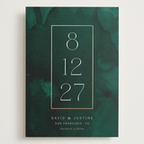 "Modernized" - Save the Dates in Jade by Kerry Doyle - Front