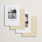 "Cover Editorial" - Save the Dates in Cloud by Paula Pecevich - Back of Card Options