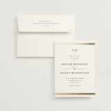 "Classic Monogram" - Save the Dates in Powder by Stacey Meacham - Save the Date with Envelope