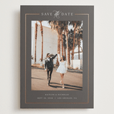 "Mulholland" - Save the Dates in Graphite by Melanie Kosuge - Front