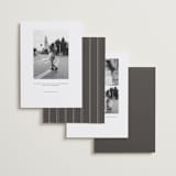 "Mulholland" - Save the Dates in Graphite by Melanie Kosuge - Back of Card Options