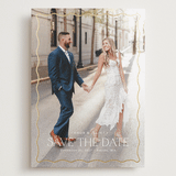 "Scalloped Border" - Save the Dates in Cloud by Kaydi Bishop - Front