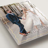 "Scalloped Border" - Save the Dates in Cloud by Kaydi Bishop - Detail