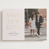 "Soon to Wed" - Save the Dates in Natural by Vanessa Doyle - Front