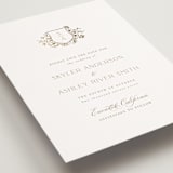 "floral crest" - Save the Dates in Champagne by Cass Loh - Detail