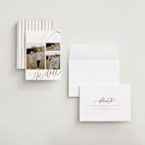"tri-photo save the date" - Save the Dates in Veil by Elsa Duncan - Assembled