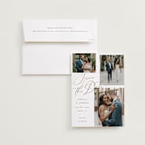 "Whimsy" - Save the Dates in Snow by AK Graphics - Save the Date with Envelope