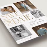 "Layered" - Save the Dates in Paperwhite by Laura Hankins - Detail