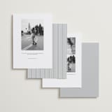 "Side Swept" - Save the Dates in Pearl by Melanie Kosuge - Back of Card Options