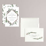 "Shade Garden" - Save the Dates in Leaf by Robin Ott - Assembled