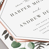"Shade Garden" - Save the Dates in Leaf by Robin Ott - Detail