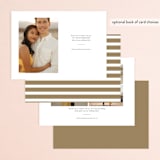"High Bar" - Save the Dates in Onyx by Kimberly FitzSimons - Back of Card Options