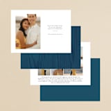 "Strands Of Lights" - Save the Dates in Navy by Hooray Creative - Back of Card Options