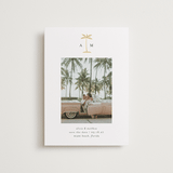 "Palm Tree" - Save the Dates in Coconut by Heather Schertzer - Front