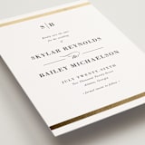 "Classic Monogram" - Save the Dates in Powder by Stacey Meacham - Detail