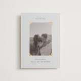 "scrapbook frame" - Save the Dates in Cream by Jenny Millington - Front