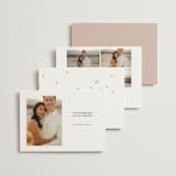 "Foil Overlay" - Save the Dates in Blush by Jennifer Postorino - Back of Card Options