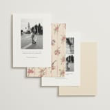 "Evergold Blooms" - Save the Dates in Tea Rose by Sarah Rosenthal - Back of Card Options