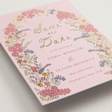 "Evergold Blooms" - Save the Dates in Tea Rose by Sarah Rosenthal - Detail