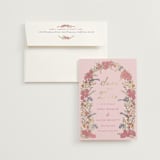 "Evergold Blooms" - Save the Dates in Tea Rose by Sarah Rosenthal - Save the Date with Envelope