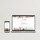 "Botanical Edge" - Save the Dates in Blush by Susan Moyal - FREE Wedding Website