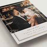 "Shimmer" - Save the Dates in Linen by Nicole Walsh - Detail