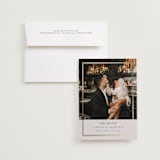 "Shimmer" - Save the Dates in Linen by Nicole Walsh - Save the Date with Envelope