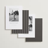 "Mulholland" - Save the Dates in Graphite by Melanie Kosuge - Back of Card Options