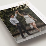 "Swirling" - Save the Dates in Pearl by Chryssi Tsoupanarias - Detail